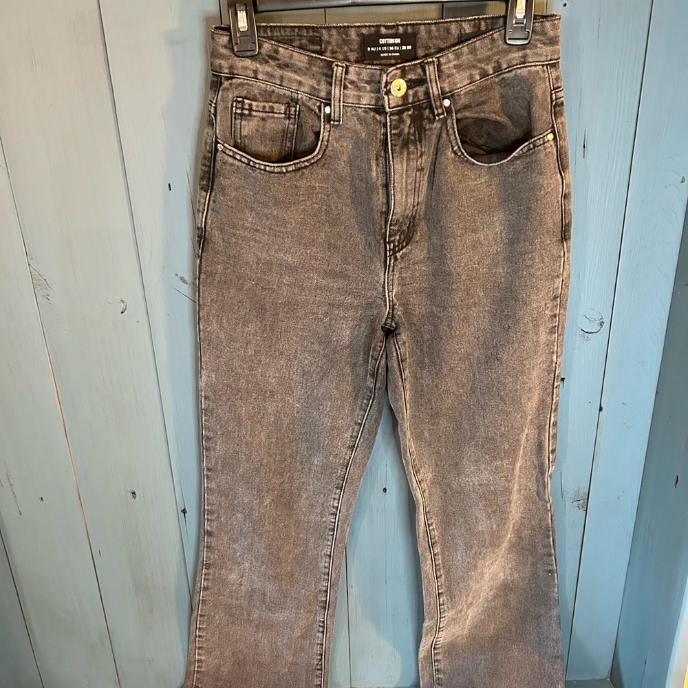Cotton On Charcoal Black Denim Jeans-Bootcut | Women’s Size 4